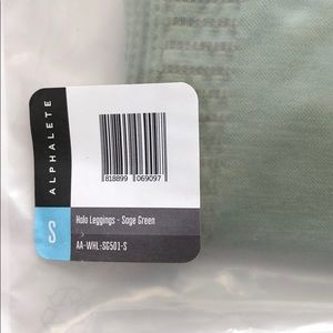 Alphalete Sage Green Halo Leggings